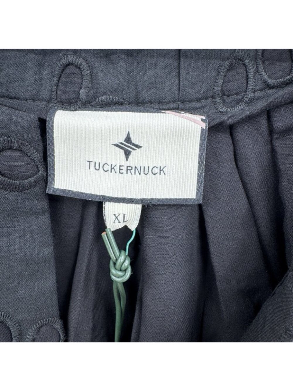 Tuckernuck Black Eyelet Lace Finley Flutter Sleeve Top size XL Blouse $148 - Picture 5 of 7